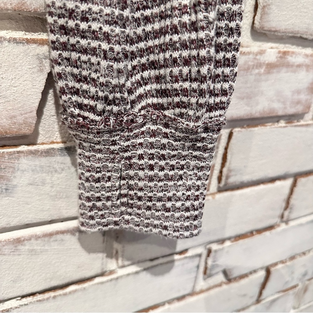 Free People Waffle Mock Neck long sleeve Crop Top - Picture 4 of 5